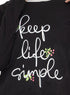 Black Printed Long - Sleeve Design 22 - Khotwh